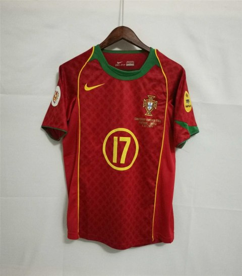 Koszulka Piłkarska Portugalia Euro 2004 Home Retro, Ronaldo, Nuno Gomes, Rui Costa Koszulka Piłkarska Portugalia Euro 2004 Home Retro, Ronaldo, Nuno Gomes, Rui Costa