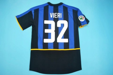 Koszulka Piłkarska Inter Mediolan 2002/2003 Home Retro, Vieri, Crespo Koszulka Piłkarska Inter Mediolan 2002/2003 Home Retro, Vieri, Crespo