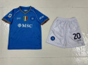 Piłkarski Komplet Strój Dziecięcy SSC Napoli 2023/2024 Piłkarski Komplet Strój Dziecięcy SSC Napoli 2023/2024