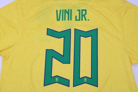 Koszulka piłkarska Brazylia Home 2022 FAN, Nymar Jr. Vini Jr Koszulka piłkarska Brazylia Home 2022 FAN, Nymar Jr. Vini Jr