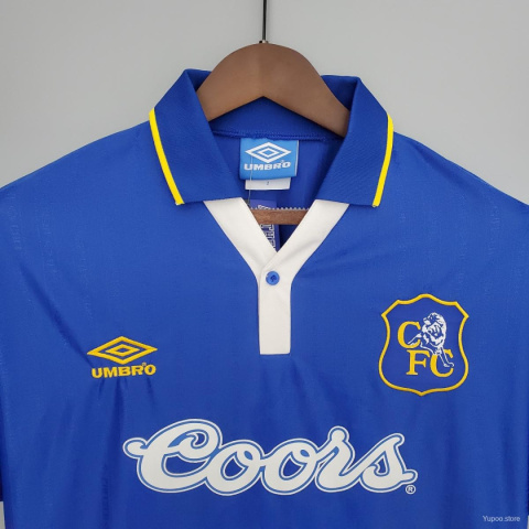Koszulka Piłkarska Chelsea Londyn 1995/1996 Home Retro, Gullit, Zola Koszulka Piłkarska Chelsea Londyn 1995/1996 Home Retro, Gullit, Zola