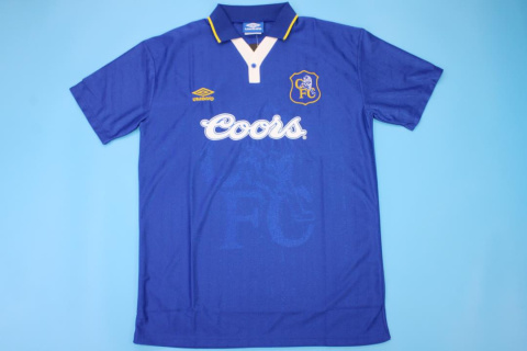 Koszulka Piłkarska Chelsea Londyn 1995/1996 Home Retro, Gullit, Zola Koszulka Piłkarska Chelsea Londyn 1995/1996 Home Retro, Gullit, Zola