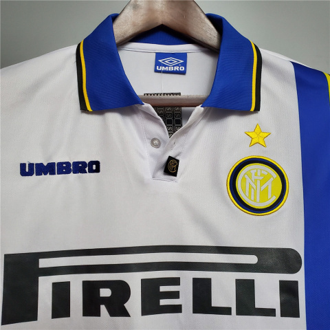 Koszulka Piłkarska Inter Mediolan 1997/1998 Away Retro, Ronaldo Koszulka Piłkarska Inter Mediolan 1997/1998 Away Retro, Ronaldo