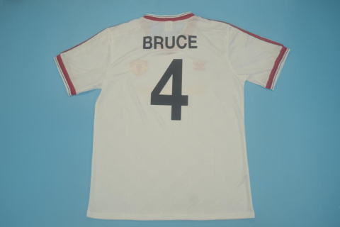 Koszulka Piłkarska Manchester United 1986/1988 Away White Retro Koszulka Piłkarska Manchester United 1986/1988 Away White Retro