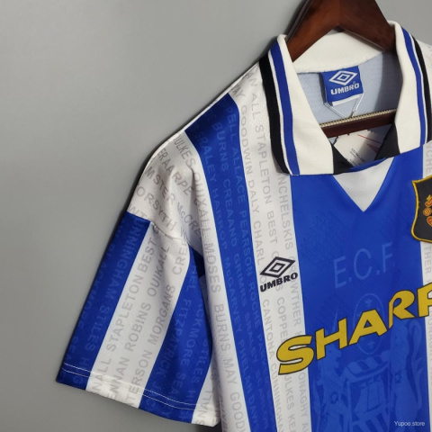 Koszulka Piłkarska Manchester United 1994/1996 Away Retro, Cantona, Beckham, Giggs Koszulka Piłkarska Manchester United 1994/1996 Away Retro, Cantona, Beckham, Giggs