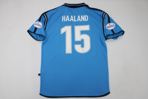 Koszulka Piłkarska Manchester City 2001/2002 Home Retro, Haaland Koszulka Piłkarska Manchester City 2001/2002 Home Retro, Haaland