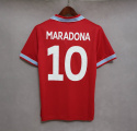 Koszulka Piłkarska SSC Napoli 1988/1989 Away Red Retro, Maradona Koszulka Piłkarska SSC Napoli 1988/1989 Away Red Retro, Maradona