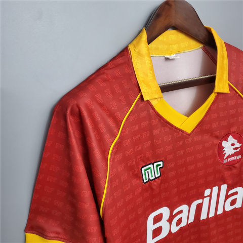 Koszulka Piłkarska AS Roma 1990/1991 Home Retro, Voller Koszulka Piłkarska AS Roma 1990/1991 Home Retro, Voller