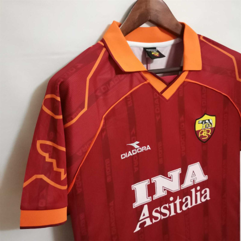Koszulka Piłkarska AS Roma 1999/2000 Home Retro, Totti Koszulka Piłkarska AS Roma 1999/2000 Home Retro, Totti