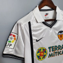Koszulka Piłkarska Valencia CF 2000/2001 Home Retro, Mendieta, Claudio Lopez