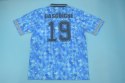 Koszulka Piłkarska Anglia MŚ 1990 Blue Retro Koszulka Piłkarska Anglia MŚ 1990 Blue Retro