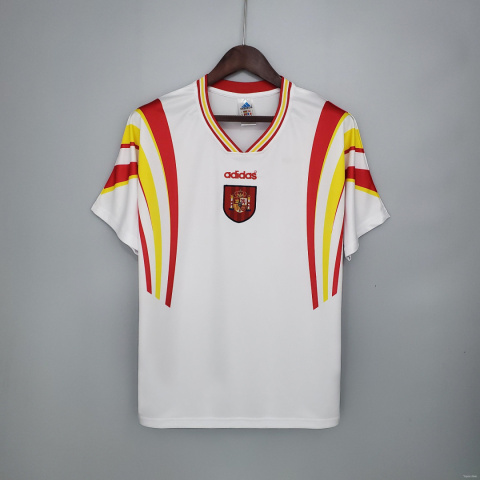 Koszulka Piłkarska HISZPANIA 1996 RETRO Away Koszulka Piłkarska HISZPANIA 1996 RETRO Away