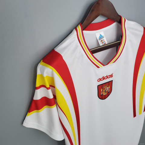 Koszulka Piłkarska HISZPANIA 1996 RETRO Away Koszulka Piłkarska HISZPANIA 1996 RETRO Away