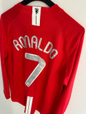 Koszulka Piłkarska Manchester United UCL Final 2008 Retro Dł Rękaw Koszulka Piłkarska Manchester United UCL Final 2008 Retro Dł Rękaw