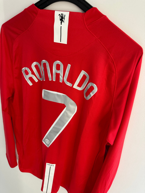 Koszulka Piłkarska Manchester United UCL Final 2008 Retro Dł Rękaw Koszulka Piłkarska Manchester United UCL Final 2008 Retro Dł Rękaw