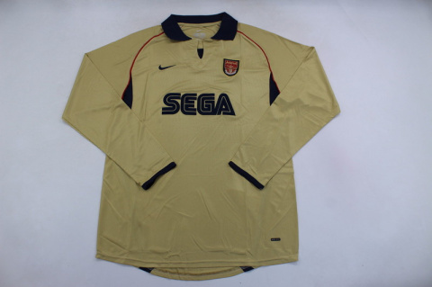 Koszulka Piłkarska ARSENAL LONDYN 2001/02 Retro Długi Rękaw Koszulka Piłkarska ARSENAL LONDYN 2001/02 Retro Długi Rękaw