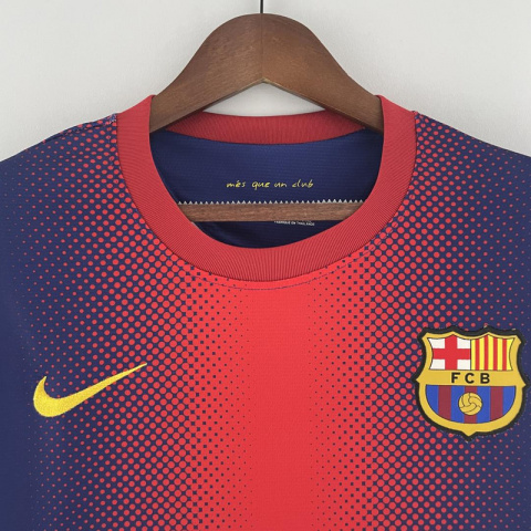 Koszulka Piłkarska FC Barcelona 2012/2013 Retro Długi Rękaw, Messi, Iniesta, Xavi Koszulka Piłkarska FC Barcelona 2012/2013 Retro Długi Rękaw, Messi, Iniesta, Xavi
