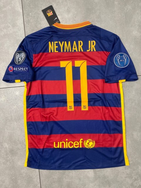 Koszulka Piłkarska FC Barcelona 2015/2016 Retroi, Messi, Neymar, Suarez, Iniesta, Xavi Koszulka Piłkarska FC Barcelona 2015/2016 Retroi, Messi, Neymar, Suarez, Iniesta, Xavi