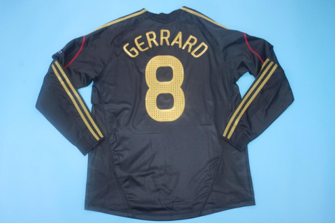 Koszulka Piłkarska Liverpool FC 2009/2010 Away Retro Długi Rękaw, Gerrard, Torres Koszulka Piłkarska Liverpool FC 2009/2010 Away Retro Długi Rękaw, Gerrard, Torres