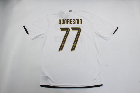 Koszulka Piłkarska Inter Mediolan 2008/2009 Away Retro, Adriano, Quaresma Koszulka Piłkarska Inter Mediolan 2008/2009 Away Retro, Adriano, Quaresma