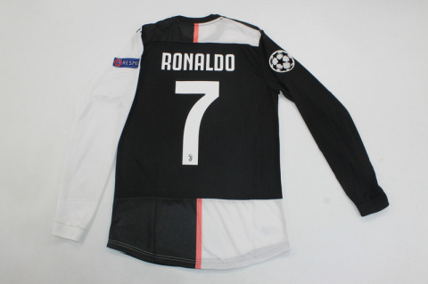 Koszulka Piłkarsksa Juventus Turyn 2019/2020 Retro Długi Rękaw, Ronaldo Koszulka Piłkarsksa Juventus Turyn 2019/2020 Retro Długi Rękaw, Ronaldo