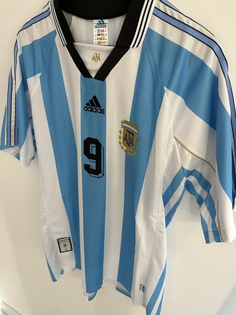 KOSZULKA PIŁKARSKA ARGENTYNA 1998 RETRO KOSZULKA PIŁKARSKA ARGENTYNA 1998 RETRO