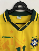 Koszulka Piłkarska Brazylia 1994 MŚ Home Retro, #11 Romario Koszulka Piłkarska Brazylia 1994 MŚ Home Retro, #11 Romario