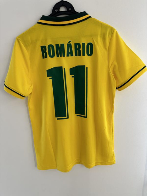 Koszulka Piłkarska Brazylia 1994 MŚ Home Retro, #11 Romario Koszulka Piłkarska Brazylia 1994 MŚ Home Retro, #11 Romario