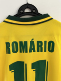 Koszulka Piłkarska Brazylia 1994 MŚ Home Retro, #11 Romario Koszulka Piłkarska Brazylia 1994 MŚ Home Retro, #11 Romario