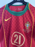 Koszulka Piłkarska Portugalia Euro 2004 Home Retro, Ronaldo, Nuno Gomes, Rui Costa Koszulka Piłkarska Portugalia Euro 2004 Home Retro, Ronaldo, Nuno Gomes, Rui Costa
