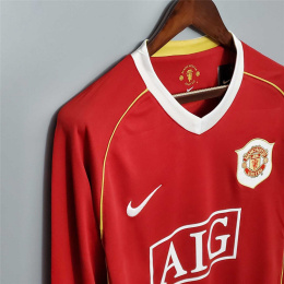 Koszulka Piłkarska Manchester United 2006/2007 Retro Długi Rękaw