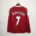 Koszulka Piłkarska Manchester United 2006/2007 Retro Długi Rękaw