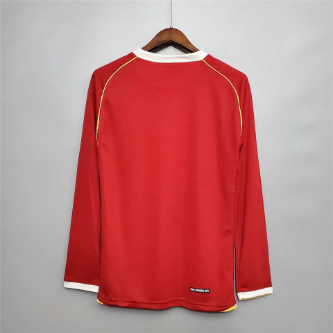 Koszulka Piłkarska Manchester United 2006/2007 Retro Długi Rękaw Koszulka Piłkarska Manchester United 2006/2007 Retro Długi Rękaw
