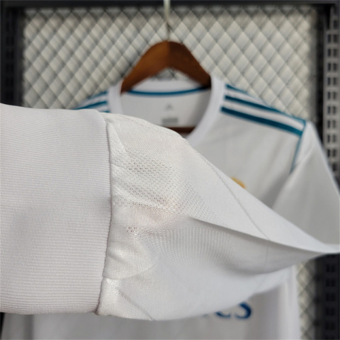 Koszulka Piłkarska Real Madryt 2017/18 Retro Dł. rękaw Koszulka Piłkarska Real Madryt 2017/18 Retro Dł. rękaw