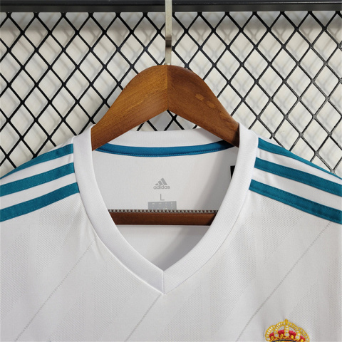 Koszulka Piłkarska Real Madryt 2017/18 Retro Dł. rękaw Koszulka Piłkarska Real Madryt 2017/18 Retro Dł. rękaw