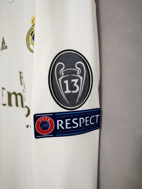 Koszulka Piłkarska Real Madryt 2019/2020 Retro Dł Rękaw Koszulka Piłkarska Real Madryt 2019/2020 Retro Dł Rękaw