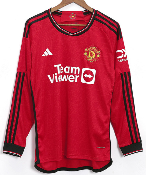 Koszulka MANCHESTER UNITED 2023/2024 Home Długi Rękaw Koszulka MANCHESTER UNITED 2023/2024 Home Długi Rękaw