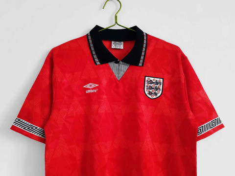 Koszulka Piłkarska Anglia MŚ 1990 Away Retro Koszulka Piłkarska Anglia MŚ 1990 Away Retro