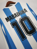 Koszulka Piłkarska Argentyna 1986 Home Retro Dł Rękaw Koszulka Piłkarska Argentyna 1986 Home Retro Dł Rękaw
