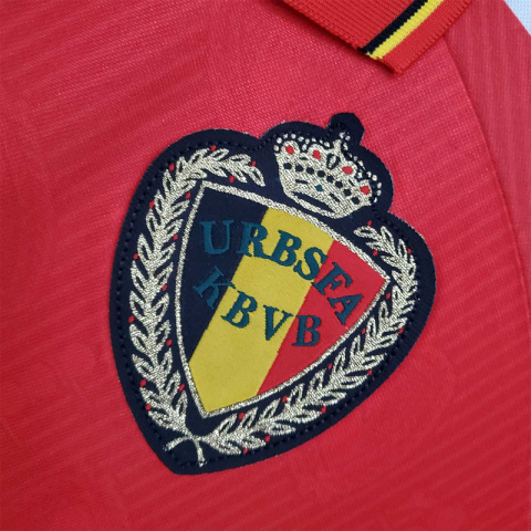 Koszulka Piłkarska Belgia 1995 Home Retro Koszulka Piłkarska Belgia 1995 Home Retro