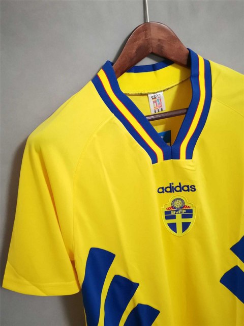 Koszulka Piłkarska Szwecja 1994 Home Retro Koszulka Piłkarska Szwecja 1994 Home Retro