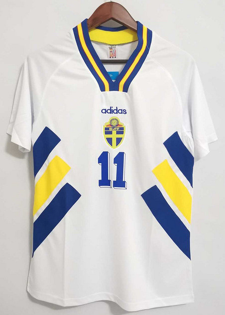 Koszulka Piłkarska Szwecja 1994 Away Retro Koszulka Piłkarska Szwecja 1994 Away Retro