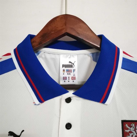 Koszulka Piłkarska Czechy 1996 Away Retro Koszulka Piłkarska Czechy 1996 Away Retro