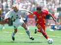Koszulka Piłkarska Rumunia 1994 Away Retro Koszulka Piłkarska Rumunia 1994 Away Retro