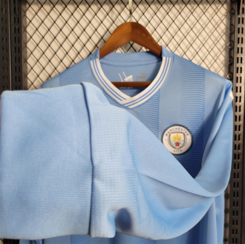 Koszulka piłkarska Manchester City 2023/2024 Home Dł Rękaw Koszulka piłkarska Manchester City 2023/2024 Home Dł Rękaw