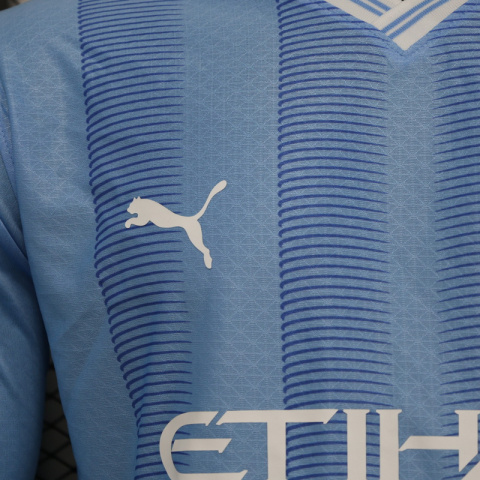 Koszulka piłkarska Manchester City 2023/2024 Home Dł Rękaw Player Koszulka piłkarska Manchester City 2023/2024 Home Dł Rękaw Player