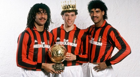 Koszulka Piłkarska AC Milan 1988/1989 Home Retro Długi Rękaw Koszulka Piłkarska AC Milan 1988/1989 Home Retro Długi Rękaw