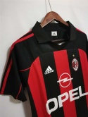 Koszulka Piłkarska AC Milan 2000/2001 Retro Koszulka Piłkarska AC Milan 2000/2001 Retro