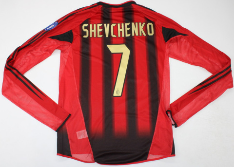 Koszulka Piłkarska AC Milan 2004/2005 Home Retro Długi Rękaw Koszulka Piłkarska AC Milan 2004/2005 Home Retro Długi Rękaw