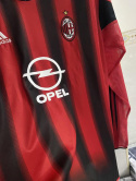Koszulka Piłkarska AC Milan 2004/2005 Home Retro Długi Rękaw Koszulka Piłkarska AC Milan 2004/2005 Home Retro Długi Rękaw
